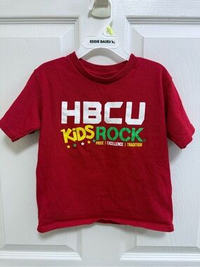HBCU Kids Rock Red Short Sleeve Tee, Size 4T